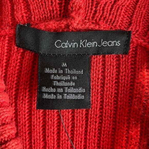 NWT Calvin Klein Jeans Persimmon Cowl Neck Sweater - Picture 9 of 9